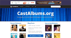 Desktop Screenshot of castalbums.org