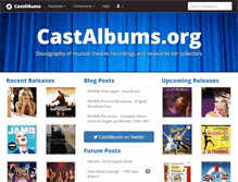 Tablet Screenshot of castalbums.org